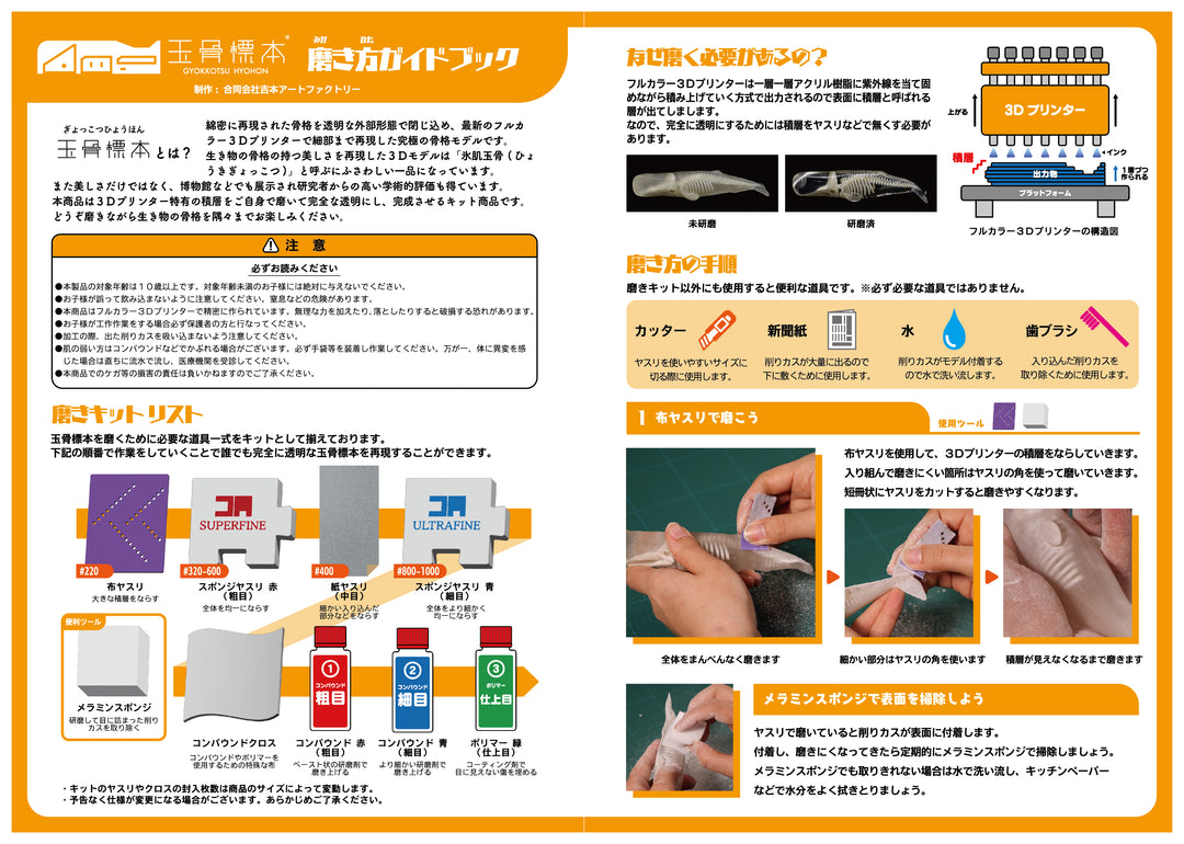 玉骨標本専用磨きキット