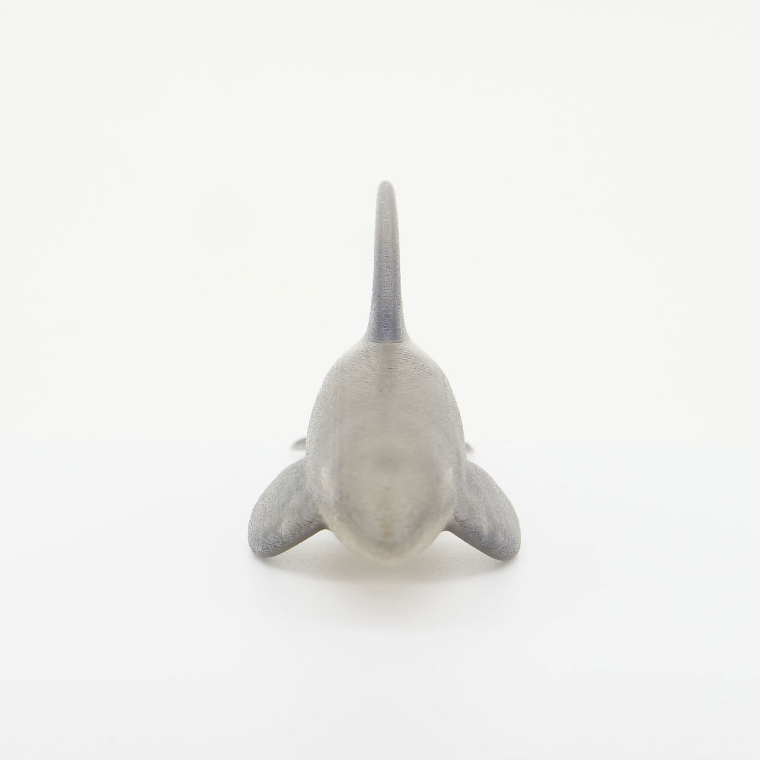 玉骨標本　カラー版　シャチ　Sサイズ　半完成品(研磨なし)