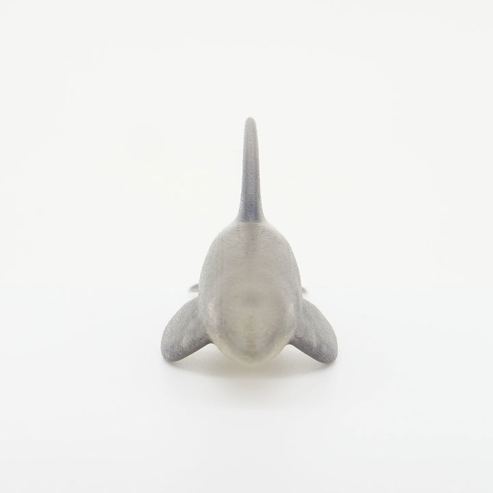 玉骨標本　カラー版　シャチ　Sサイズ　半完成品(研磨なし)