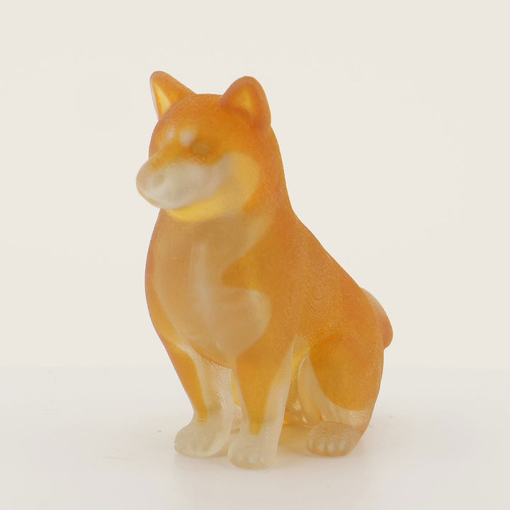 玉骨標本　カラー版　シバイヌ　Sサイズ　半完成品(研磨なし)