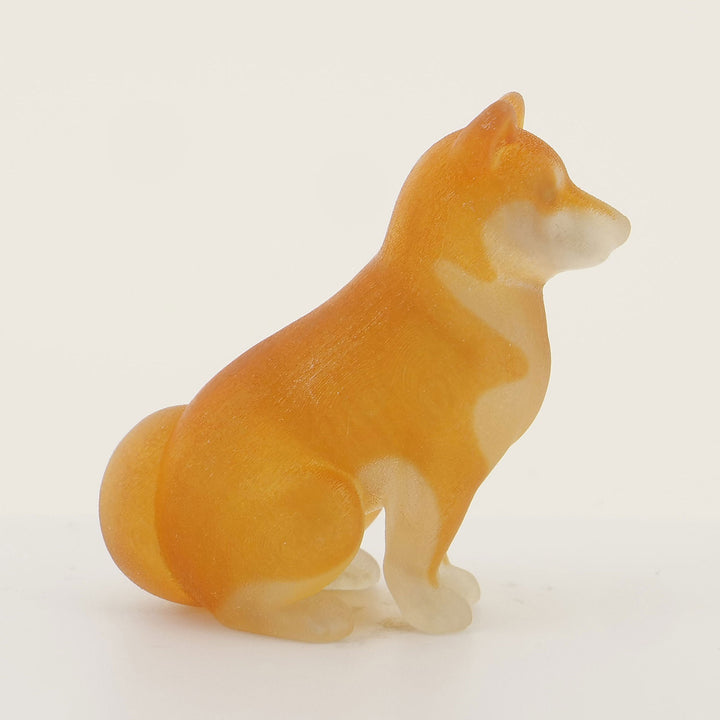 玉骨標本　カラー版　シバイヌ　Sサイズ　半完成品(研磨なし)